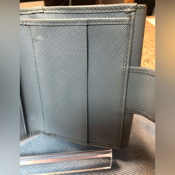 Prada Astrale Saffiano Metal Leather Bifold Wallet - Picture 12 of 13